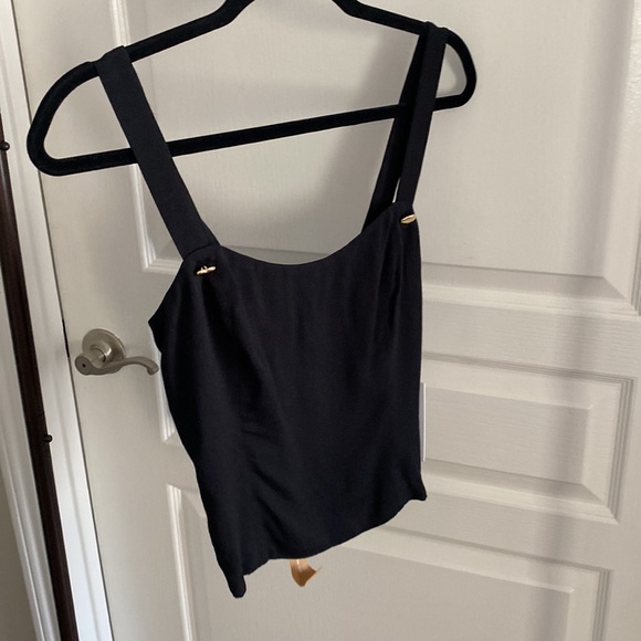 NWT Reformation Eunice Top in Black - Picture 3 of 6